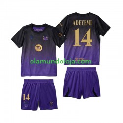 Camisola FC Barcelona Karim Adeyemi 14 Criança Equipamento Segundo 2026-2027 Manga Curta